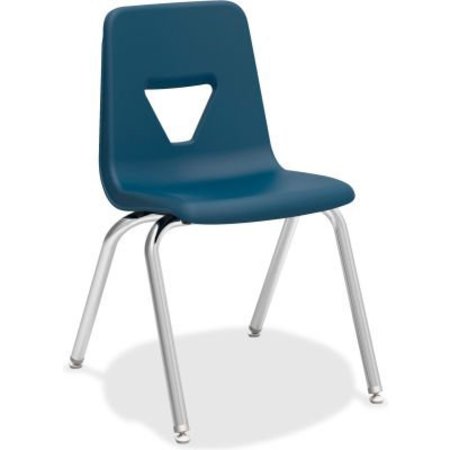 LORELL Lorell® 18" Stacking Student Chair - Navy - 4/Pack 99890
